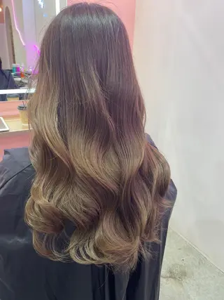 ロング カラー wixy    mimi所属・透明感カラーの人 ベージュの王様のヘアスタイル