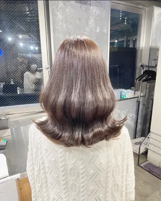 ロング カラー 🟦ニュアンス/メン ズパーマ横浜🟦のヘアスタイル