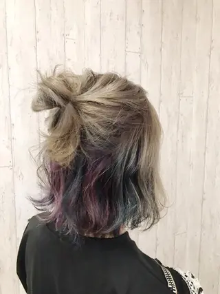 ミディアム カラー LANI OOSAKAのヘアスタイル