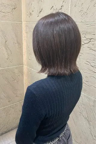 ミディアム カラー 菊地 紗矢のヘアスタイル