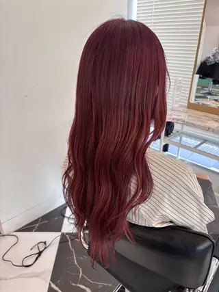 ロング カラー 韓国ヘアハイトーン 👾はちす👾のヘアスタイル