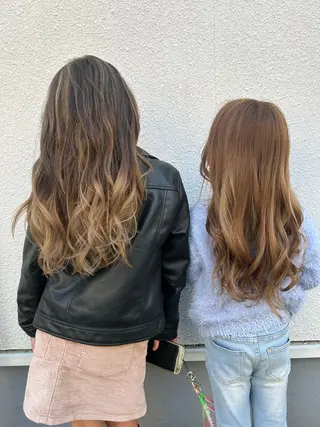 ロング カラー ヘアアレンジ キッズ 💜いわた みはる💜のヘアスタイル