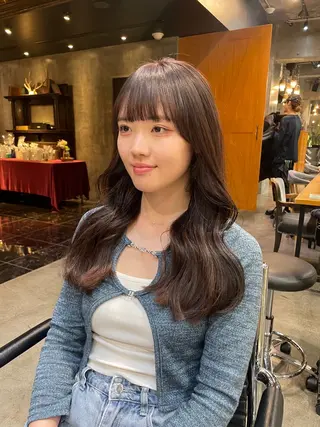 ロング レイヤー/似合わせ MADOKAのヘアスタイル