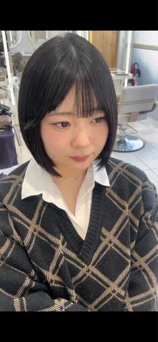 ミディアム 顔周り/透明感カラー /韓国ヘア/TAKUのヘアスタイル