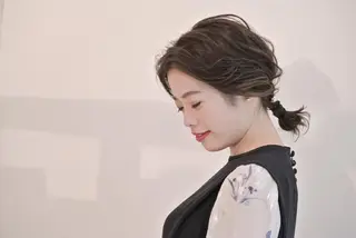 ミディアム ヘアアレンジ 樋口 千尋のヘアスタイル