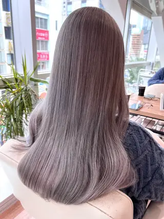 ロング カラー お肌トーン🆙カラー 全ての女性を艶髪にのヘアスタイル
