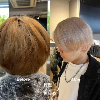 カラー daiki 原宿のヘアスタイル