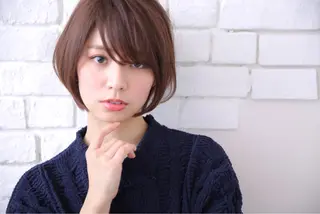 ショート カラー F． 〜エフ．〜中崎町のヘアスタイル