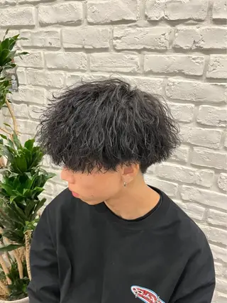 ショート パーマ メンズ B TECH by Zen【ビーテックバイゼン】所属・メンズパーマ/京都駅 /メンズ/奥村航平のヘアスタイル