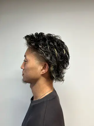 カラー パーマ メンズ 相澤 拳のヘアスタイル