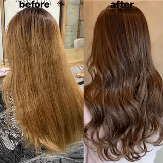 ロング カラー 韓国レイヤーカット★ 小林大樹のヘアスタイル