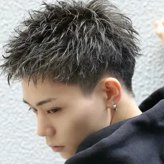 ショート excia渋谷所属・曲がる縮毛矯正 センターパート/翼のヘアスタイル