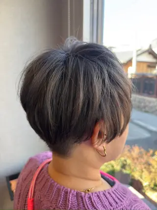 ショート 髪質改善⚡️カラー 🍀武久 誠🍀のヘアスタイル