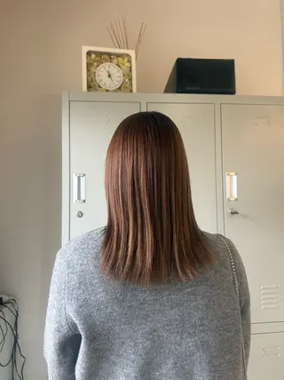 ミディアム 似合わせカット🫧 🍒透明感ブリーチのヘアスタイル