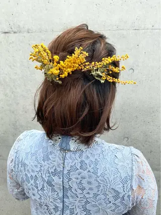 ショート カラー パーマ ヘアアレンジ メンズ キッズ ネイル マツエク・マツパ モリモト サナのヘアスタイル