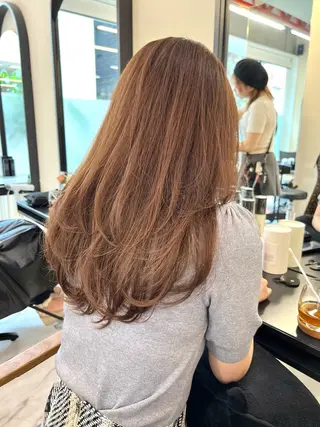 ロング カラー ヘアアレンジ レイヤー/透明感 🍃鈴木裕介のヘアスタイル