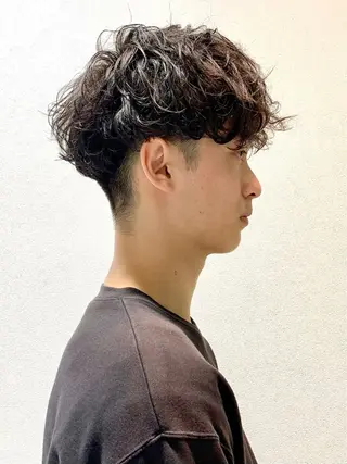 パーマ メンズ レイヤーカット/艶髪 /パーマaikoのヘアスタイル