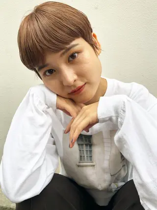 ミディアム カラー 透明感・艶カラー/ 坂田友梨奈のヘアスタイル