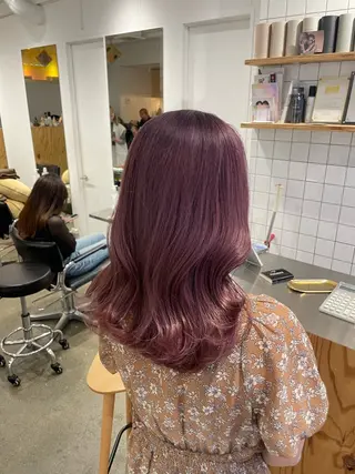 セミロング カラー 🪞♡韓国風スタイル MISATO🪞♡のヘアスタイル