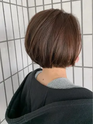 ショート カラー ハットリ /北習志野のヘアスタイル