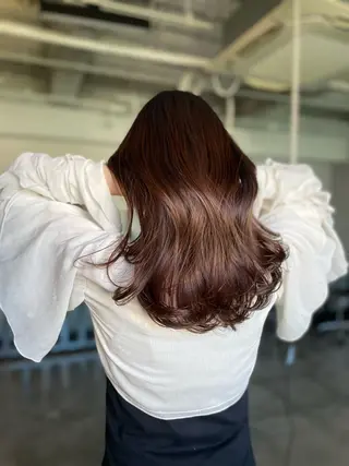 ロング カラー MINAMO 韓国レイヤーのヘアスタイル