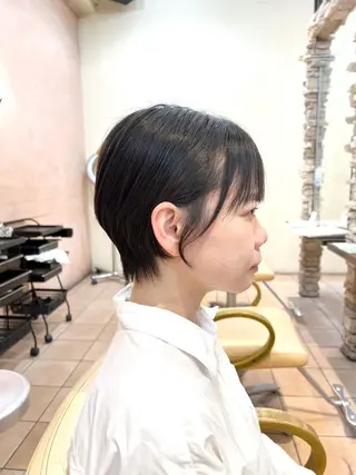 ショート パーマ 地毛風ストレート ⚡️下ノ村柊斗⚡️のヘアスタイル