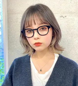 ミディアム カラー HAIR MAKE miel所属・🫧透明感カラー🫧 SHINSEIのヘアスタイル