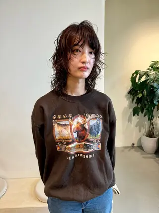 ミディアム パーマ 小岩 荘太のヘアスタイル