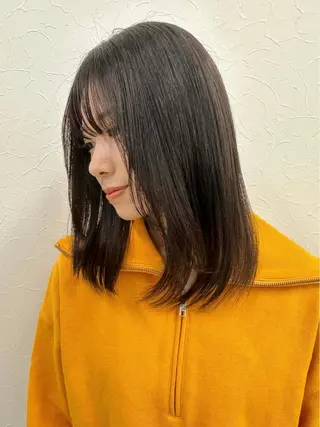 ミディアム パーマ 田中 あかねのヘアスタイル