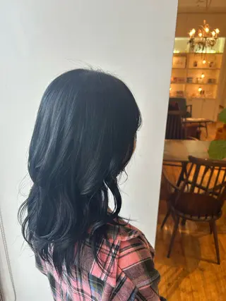 セミロング Lutz. hair design所属・sanaha🎀 カラーモデルのヘアスタイル