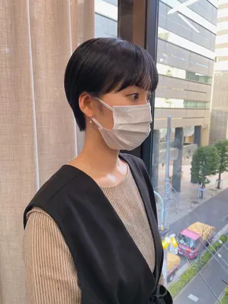ショート 石上 沙也香のヘアスタイル