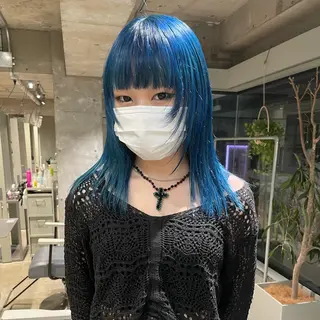 ミディアム レイヤーパーマ🪐 伽羅のヘアスタイル