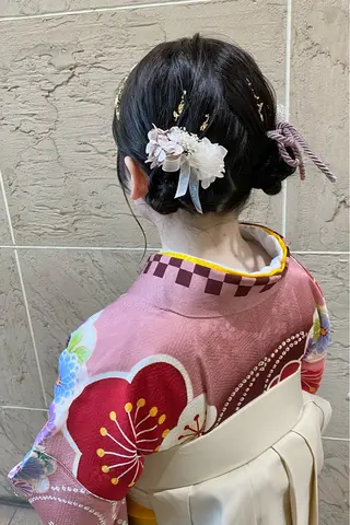 ミディアム ヘアアレンジ 菊地 紗矢のヘアスタイル