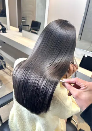 セミロング mood tatemachiのヘアスタイル