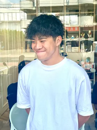 ショート パーマ メンズ カット/カラー/ パーマ新居見奈央のヘアスタイル