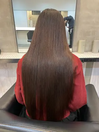ロング カラー 渋谷 留菜のヘアスタイル