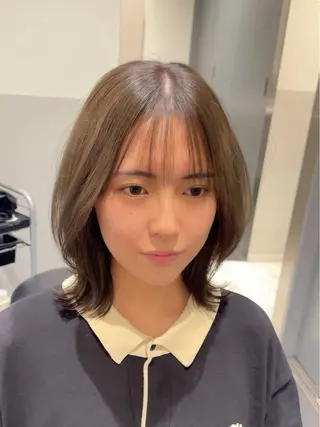 セミロング カラー SALOWIN新宿三丁目【サロウィン】所属・ハッシュレイヤー💐 透明感カラー💐青木のヘアスタイル
