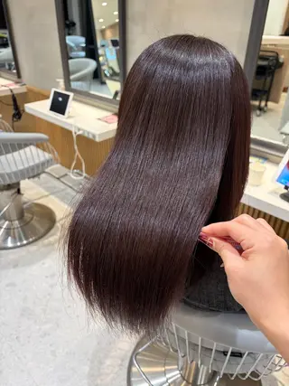 セミロング カラー ブリーチなしWカラー ヘアセット🎀はるかのヘアスタイル