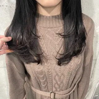 ミディアム カラー 💎髪質改善縮毛矯正 SHU💎のヘアスタイル