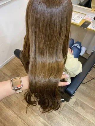ロング カラー みやび🫧髪質改善 🫧透明感カラー🫧のヘアスタイル