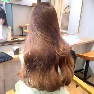 ロング カラー SALOWIN 新宿三丁目EAST所属・韓国レイヤー🇰🇷 layercut✂️のヘアスタイル