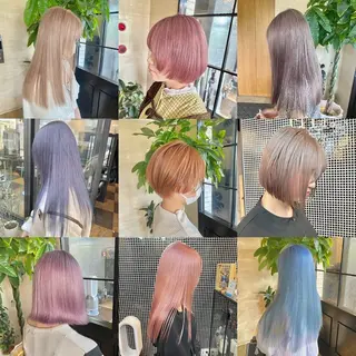 セミロング カラー メンズ lil'Lab所属・ハイトーンカラー💇 磯本　貴信のヘアスタイル