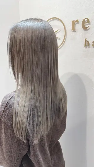 ロング カラー ヘアアレンジ キッズ 関内　髪質改善　特化 re:Magoのヘアスタイル