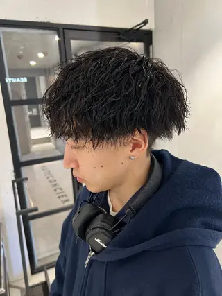 パーマ メンズ メンズカット/柏/韓 国/メンズパーマ航太のヘアスタイル