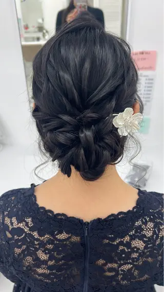 セミロング ヘアアレンジ Hairsetsalon  K所属・HairSet Salon Kのヘアスタイル