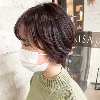 ショート パーマ 村上 遥香 店長スタイリストのヘアスタイル