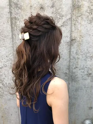 ロング ヘアアレンジ KANAMI日暮里 韓国ヘア・メイクのヘアスタイル