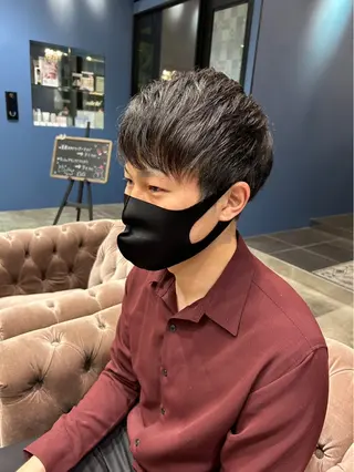 ショート メンズカット¥0婦中 カットモデル大上聖矢のヘアスタイル