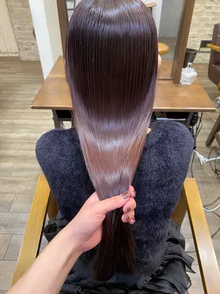 ロング 暖色、透明感カラー/ 花🌼のヘアスタイル
