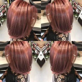 ミディアム カラー 大久保 隆蔵のヘアスタイル